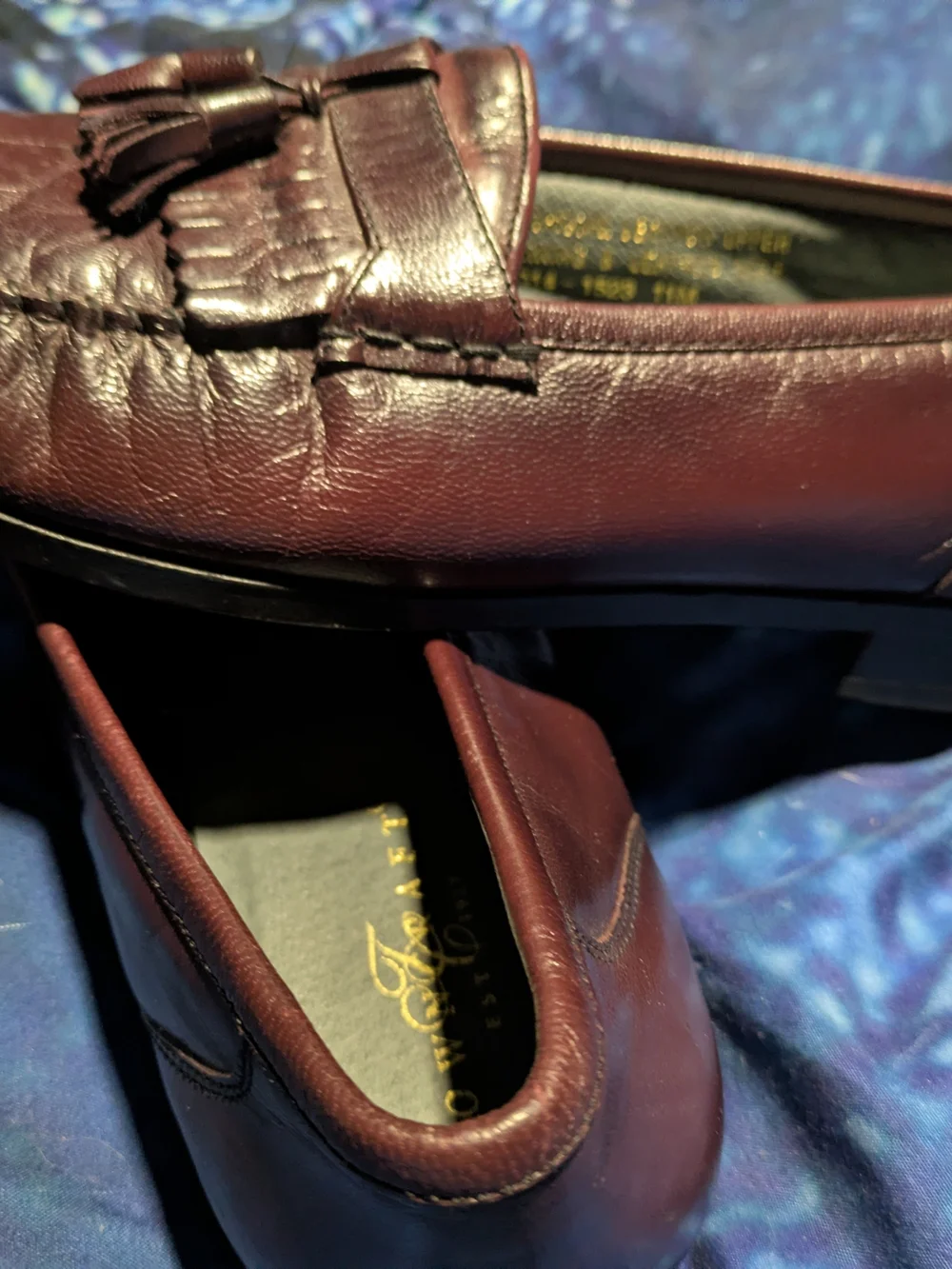 Vintage Town & Craft Brown Leather Kiltie Tassel Loafers | Preppy Grandadcore